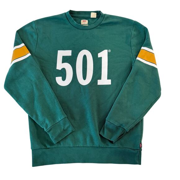 Levi's Men's Standard Fit 501 Graphic Crewneck Sweatshirt Size Small - Picture 1 of 5